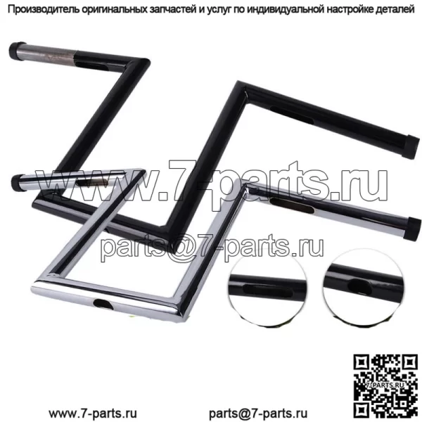 Motorcycle 1" Handlebars Drag Z Bars Ape Hanger for Harley Custom Bobber Chopper