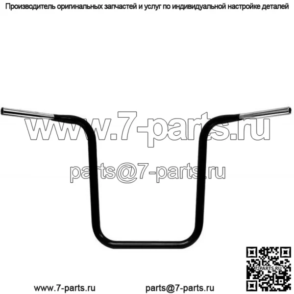 Black 10" Prime Ape Hanger Handlebars 1999-2020 Harley Touring FLHX
