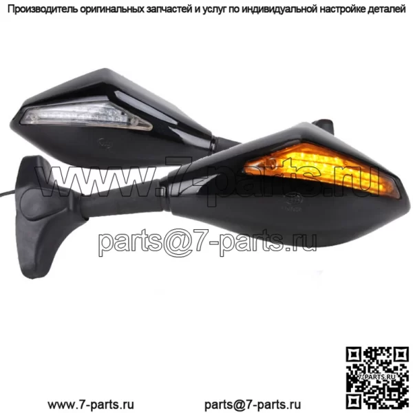 Motorcycle Led Turn Signal Mirrors For Suzuki GS500F GSXR1000 Hayab SV650S